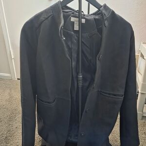 H&M Women's Black Button-Up Blazer